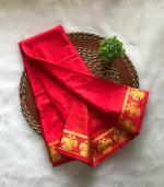 Ganda Berunda Border Semi Crepe Saree