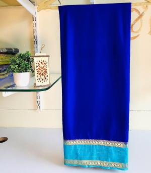Royal Blue Semi Silk Saree