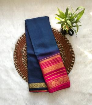 Double Shaded Contrast Saree