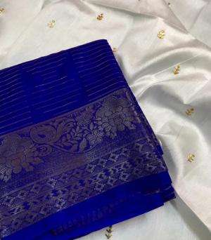 Royal Blue Saree wi...